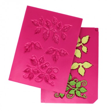 3D Leafy Accents Shaping Mold