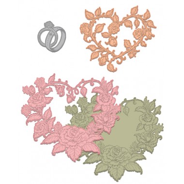Classic Wedding Roses Die