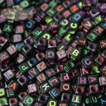 Alphabet Cubes - Black