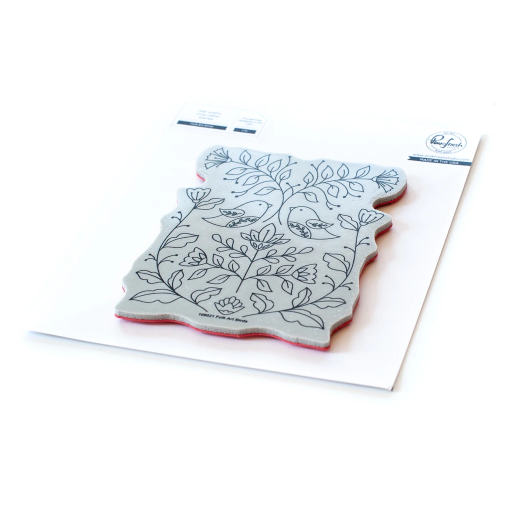 folk art birds stamp Folk Art Birds Stamp Set - Image 1