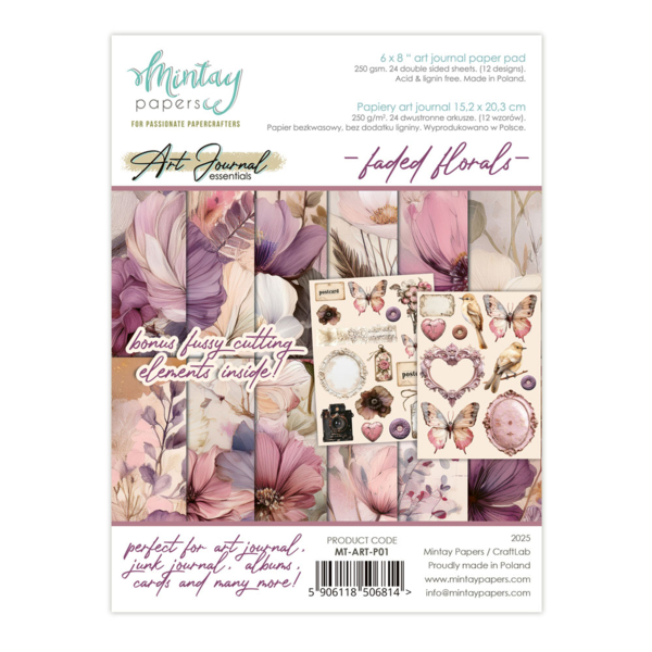Journal Paper Pad - Faded Florals