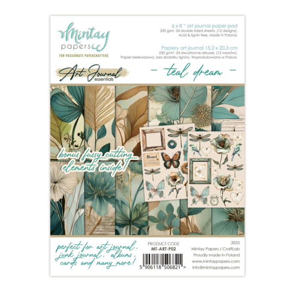 Journal Paper Pad - Teal Dream